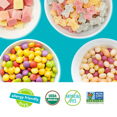 YumEarth individually wrapped pouches displayed for grab-and-go convenience