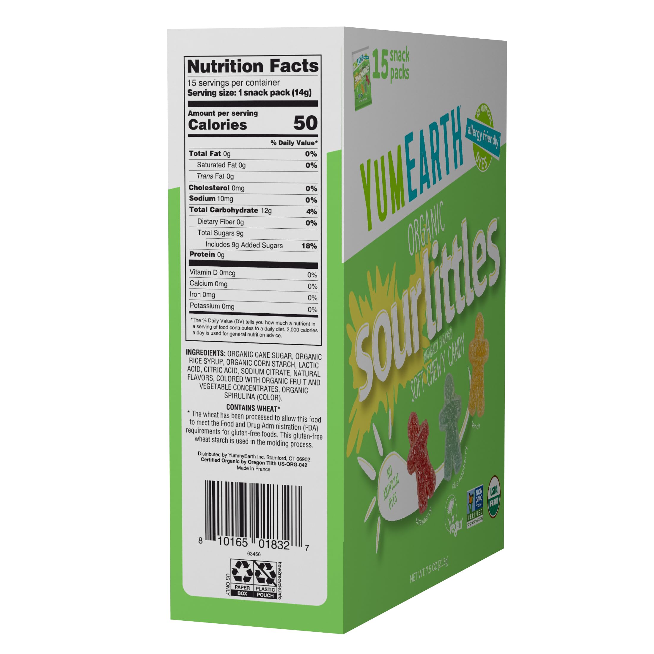 YumEarth colorful party bowl filled with individual packs for events