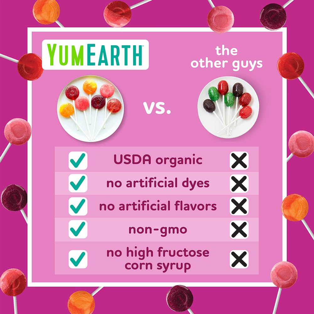 YumEarth pop held in hand illustrating size and portability benefit