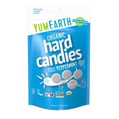 YumEarth tin front view showing Wild Peppermint label by BOUNTIVA for quick identification