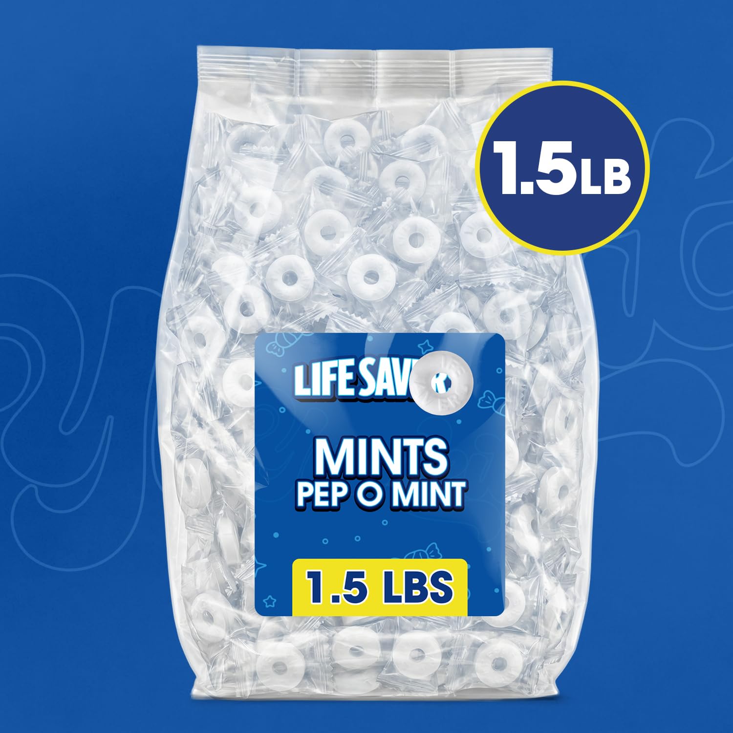 Yumkit closeup of an individually wrapped mint highlighting freshness and sanitary convenience
