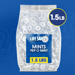 Yumkit closeup of an individually wrapped mint highlighting freshness and sanitary convenience