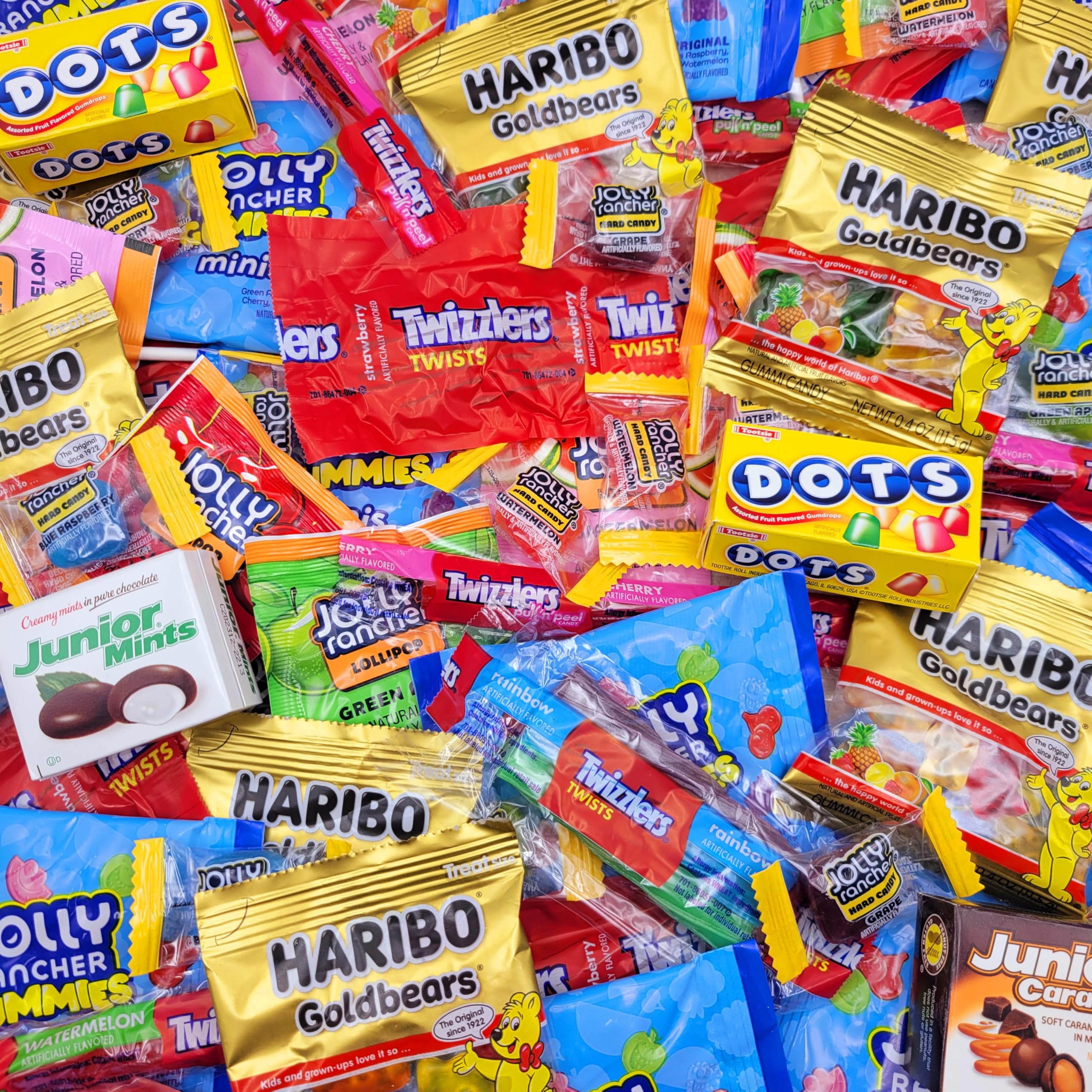 Yummy Chew close-up of mixed candies highlighting variety and visual appeal