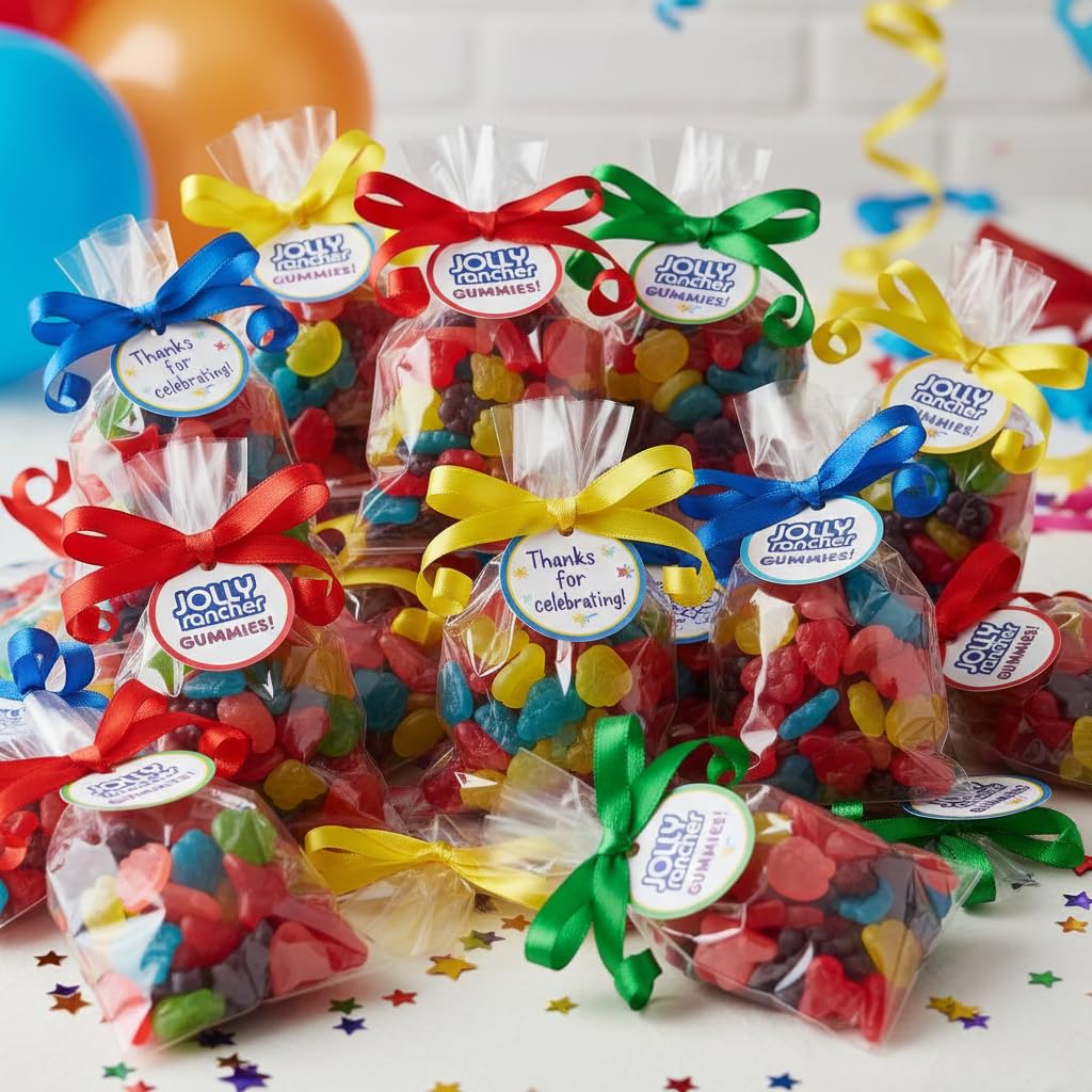 Yummy Chew gummies on a dessert table showcasing party-friendly presentation and easy sharing