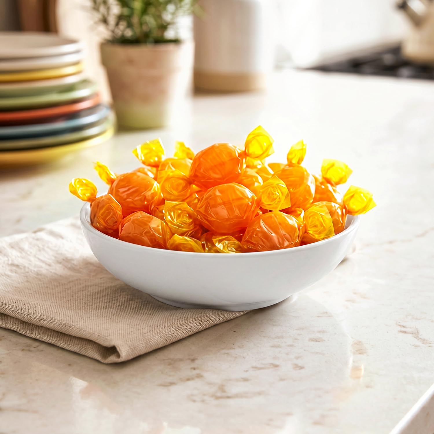 Yumzo bowl display at party conveying easy sharing and festive presentation