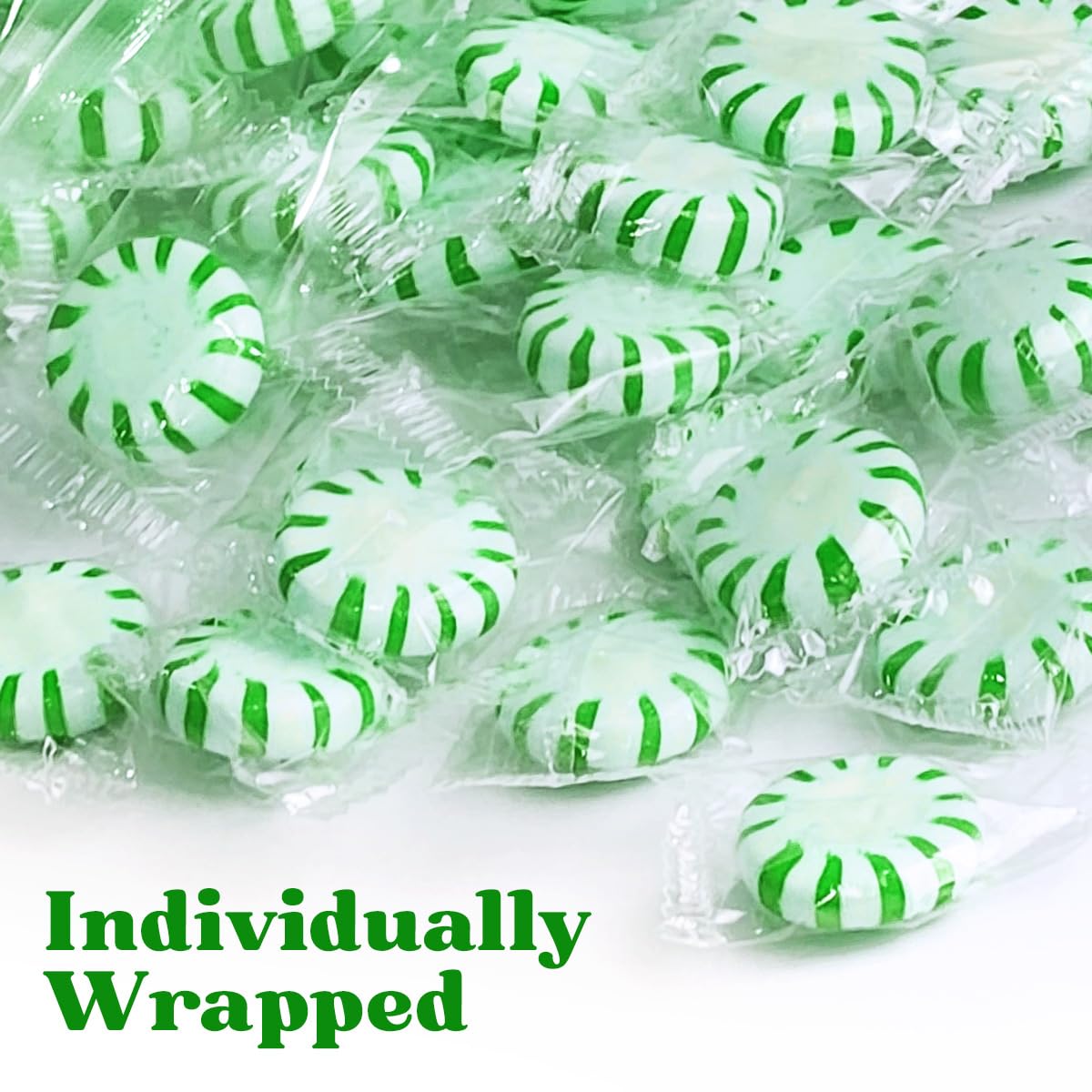 Yumzo individually wrapped mint detail highlighting hygiene and freshness