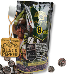 Yupanqui front packaging showing black imperial peppercorns and freshness benefit