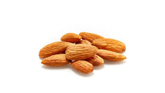 Yupik almonds in a ceramic bowl ready to serve, convenient healthy snack