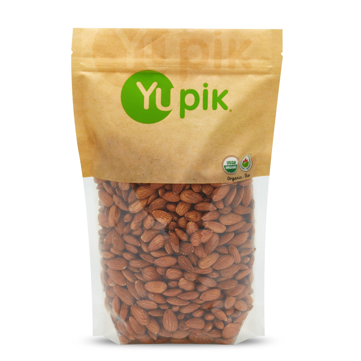 Yupik front packaging showing 2.2 lb bag and organic label, clear pantry staple