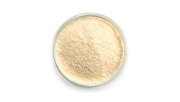 Yupik amaranth flour close-up of fine texture highlighting smooth blendability