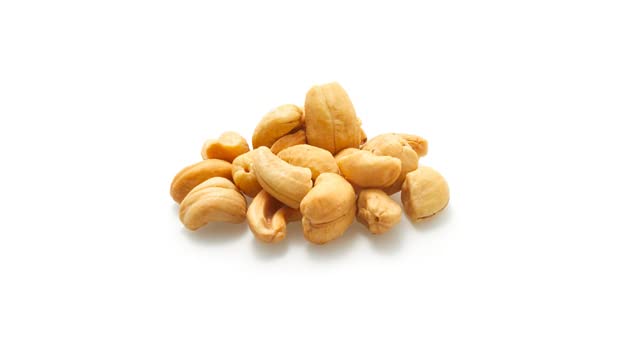 Yupik open bag pouring cashew pieces for easy portioning