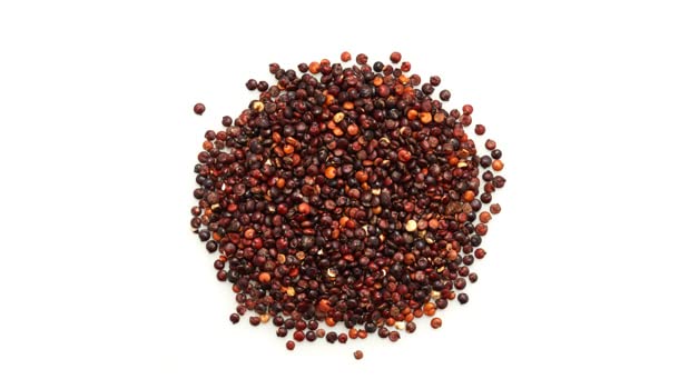 Yupik close-up of black quinoa seeds highlighting texture and quality