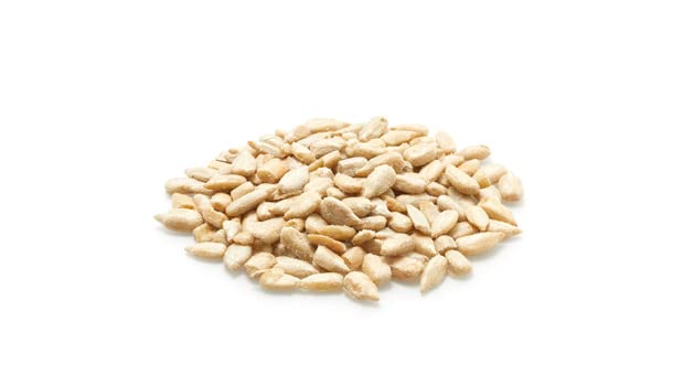Yupik bowl of shelled seeds used as salad topping for added crunch