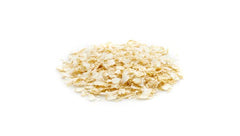 Yupik quinoa flakes served as creamy porridge for fast breakfasts