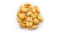Yupik close-up of cashew butt texture highlighting buttery crunch