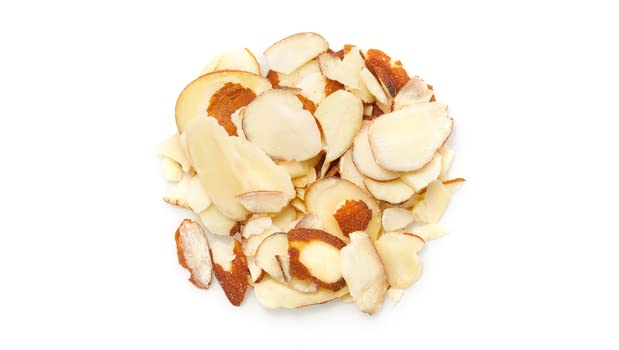 Yupik close-up of sliced almond texture showing crispness benefit