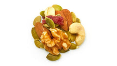 Yupik close-up of cashews almonds walnuts and pumpkin seeds for rich texture