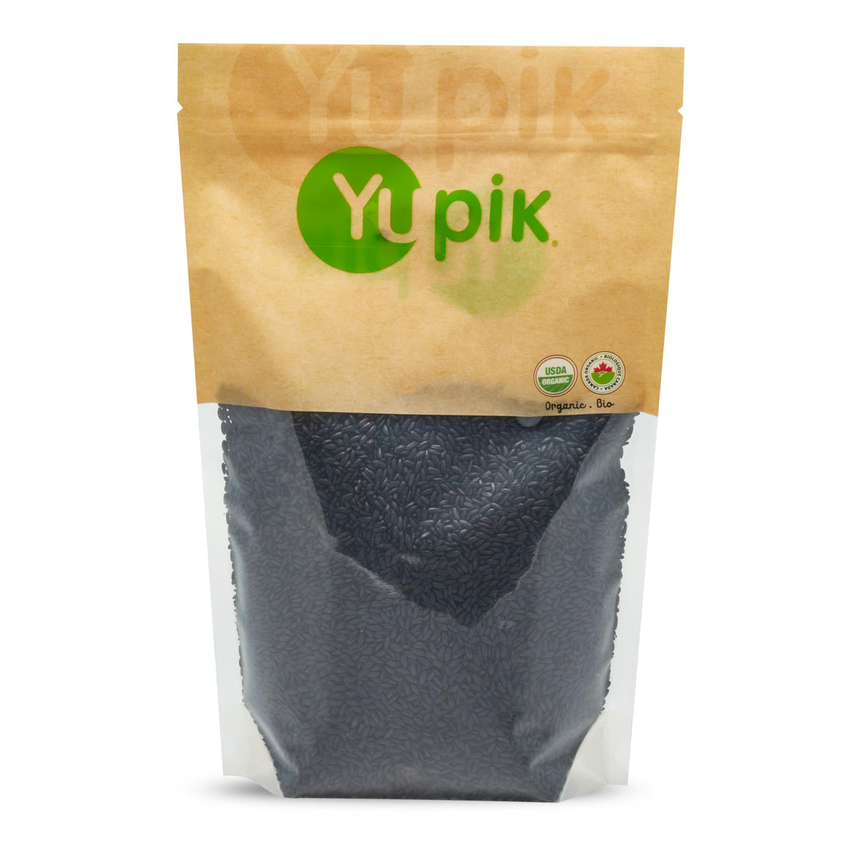Yupik front package showing organic label and weight, premium pantry addition