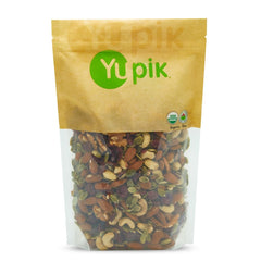 Yupik front packaging showing 2.2 lb bag and organic label benefits