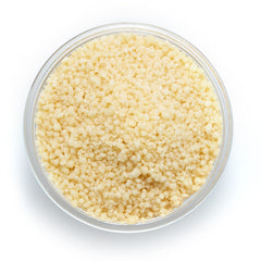 Close-up of Yupik couscous granules highlighting tender, nutty texture