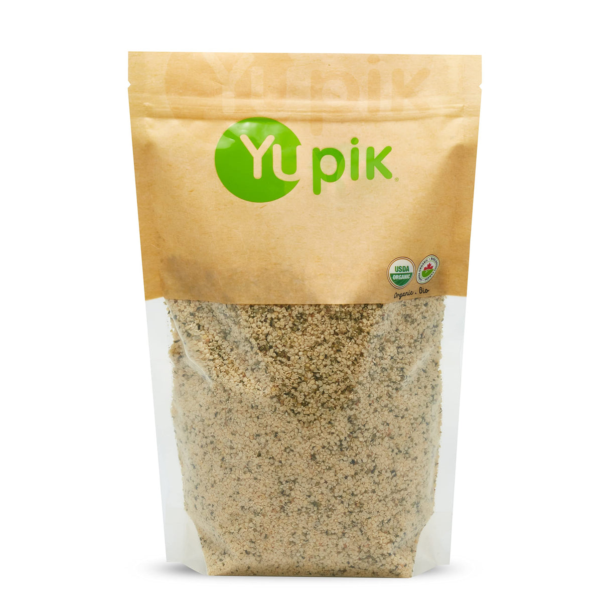 Yupik front packaging showing 1 lb bag and product name for convenience