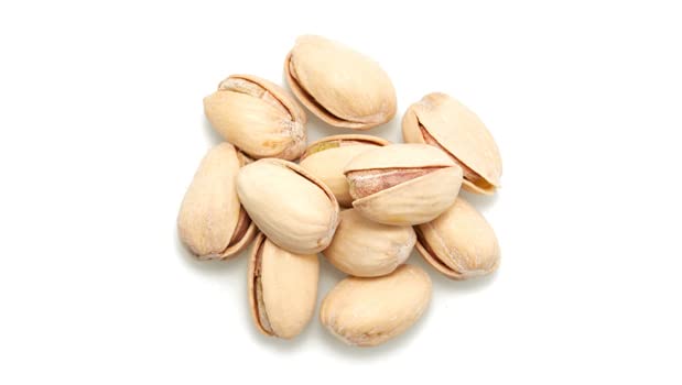 Yupik open bag overhead full of in-shell pistachios for easy snacking
