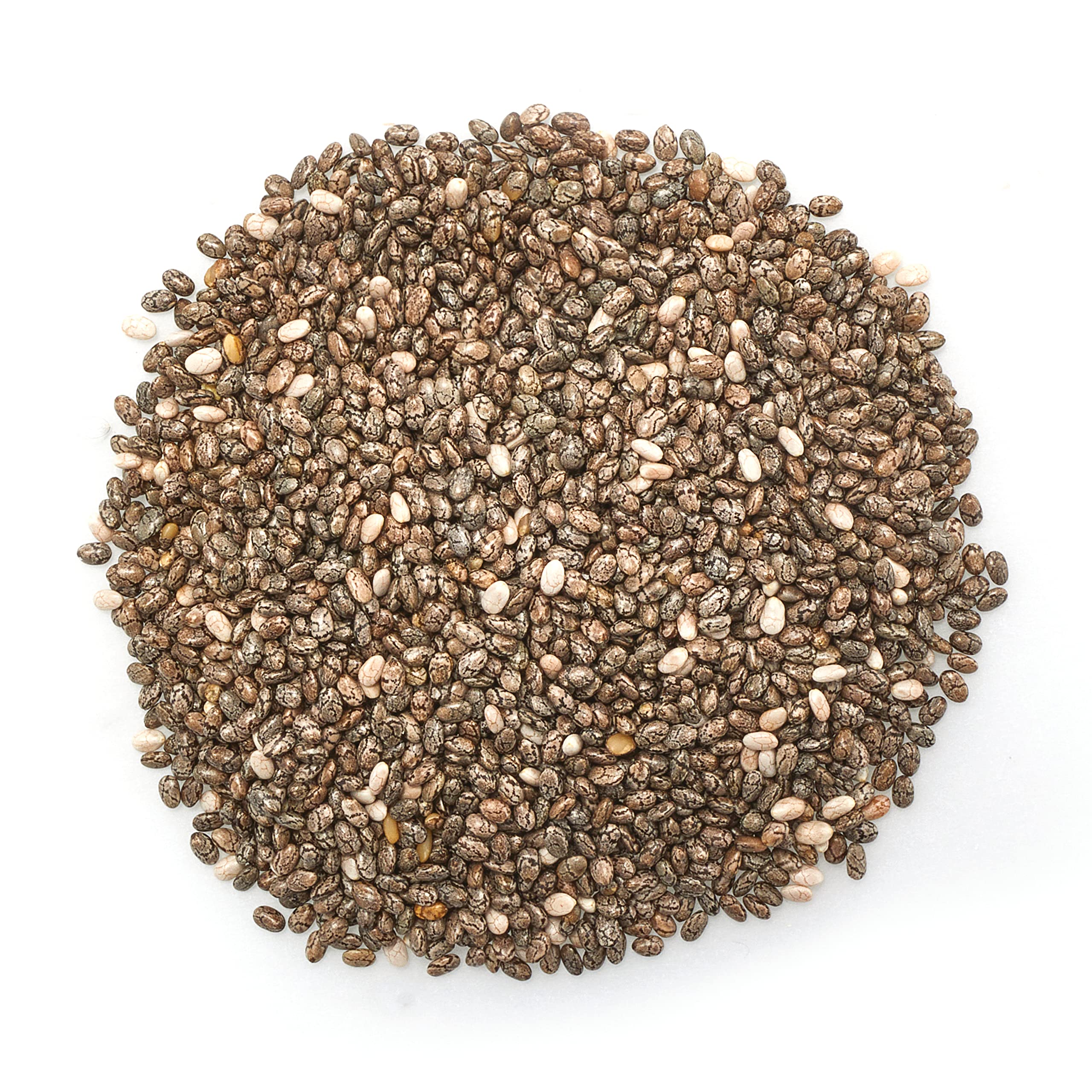 Yupik close-up of black chia seeds texture, highlighting raw seeds and crunchy benefit