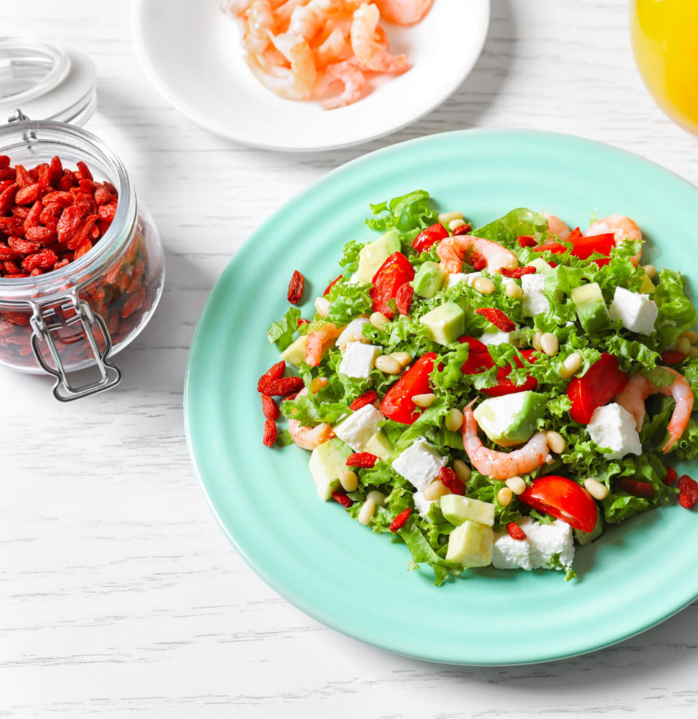 Yupik goji berries in a bowl ready to serve, convenient snacking and topping option