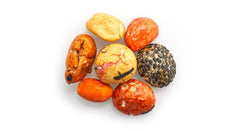 Yupik texture closeup of rice cracker coating highlighting crunchy benefit
