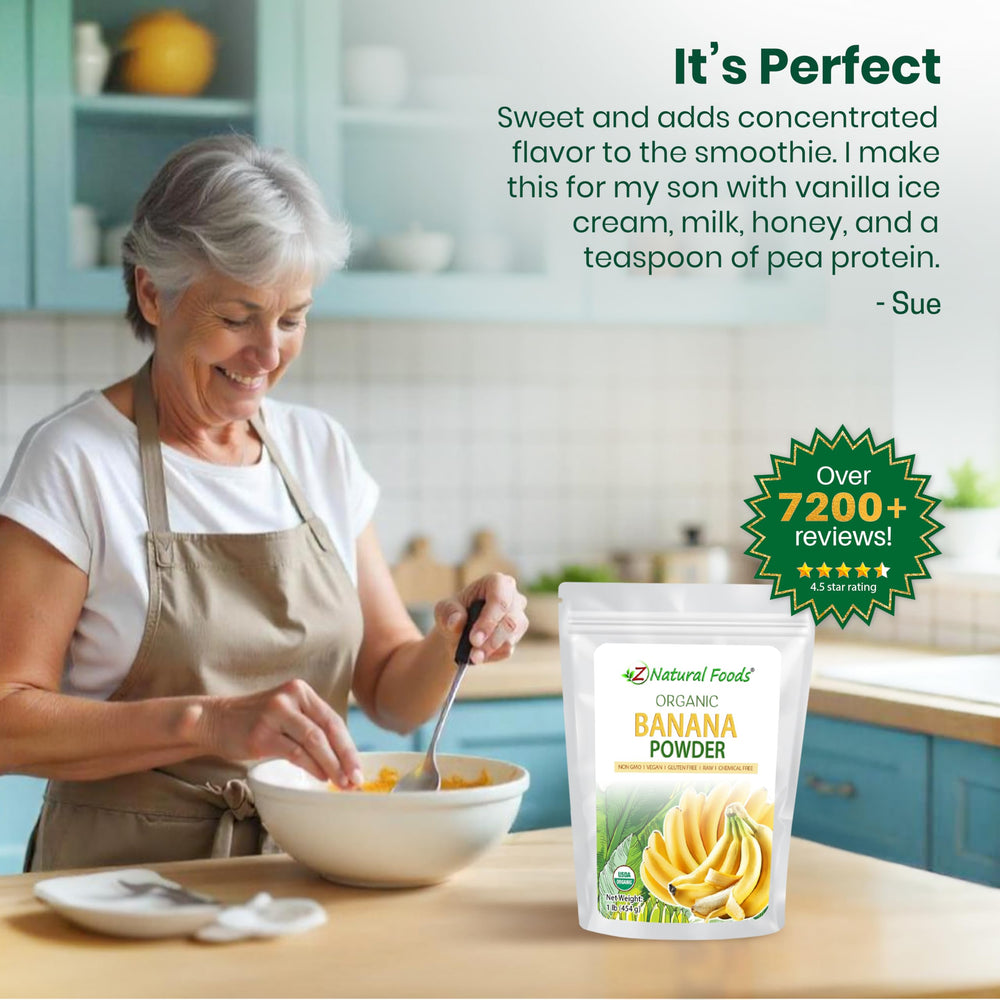 Z Natural Foods lifestyle kitchen scene showing versatile pantry use and quick prep