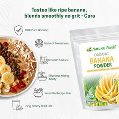 Z Natural Foods reconstituted banana in bowl showing easy mashed-banana substitution