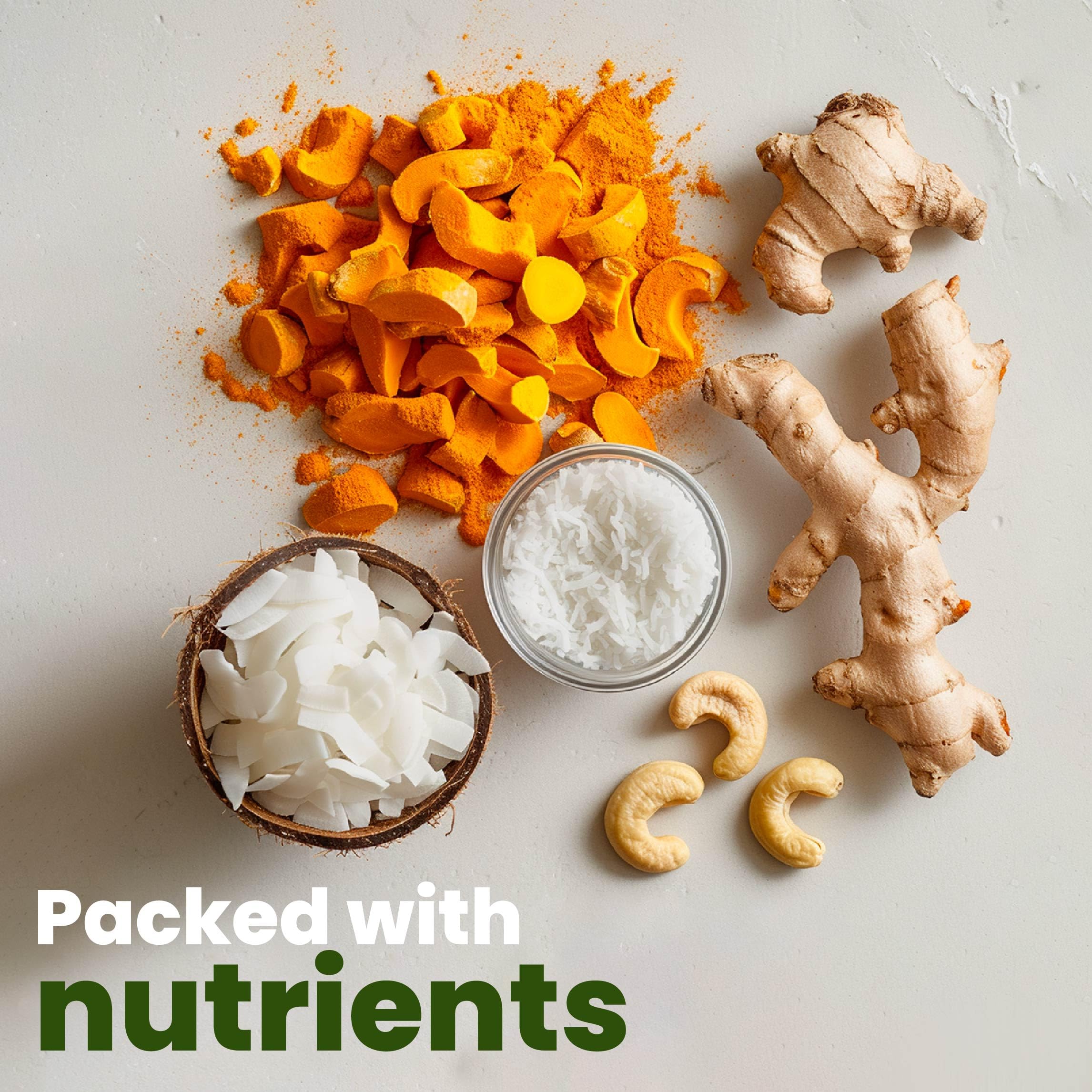 Z Natural Foods jar storage next to measuring scoop illustrating pantry-ready convenience