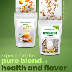 Z Natural Foods golden latte in mug with foam, showing rich aroma and comfort