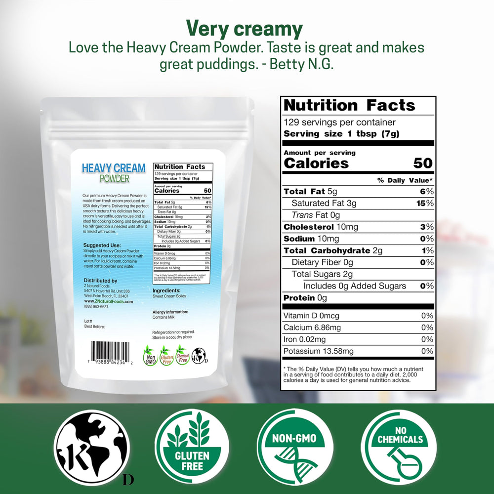 Z Natural Foods close-up of powder texture highlighting smooth reconstitution