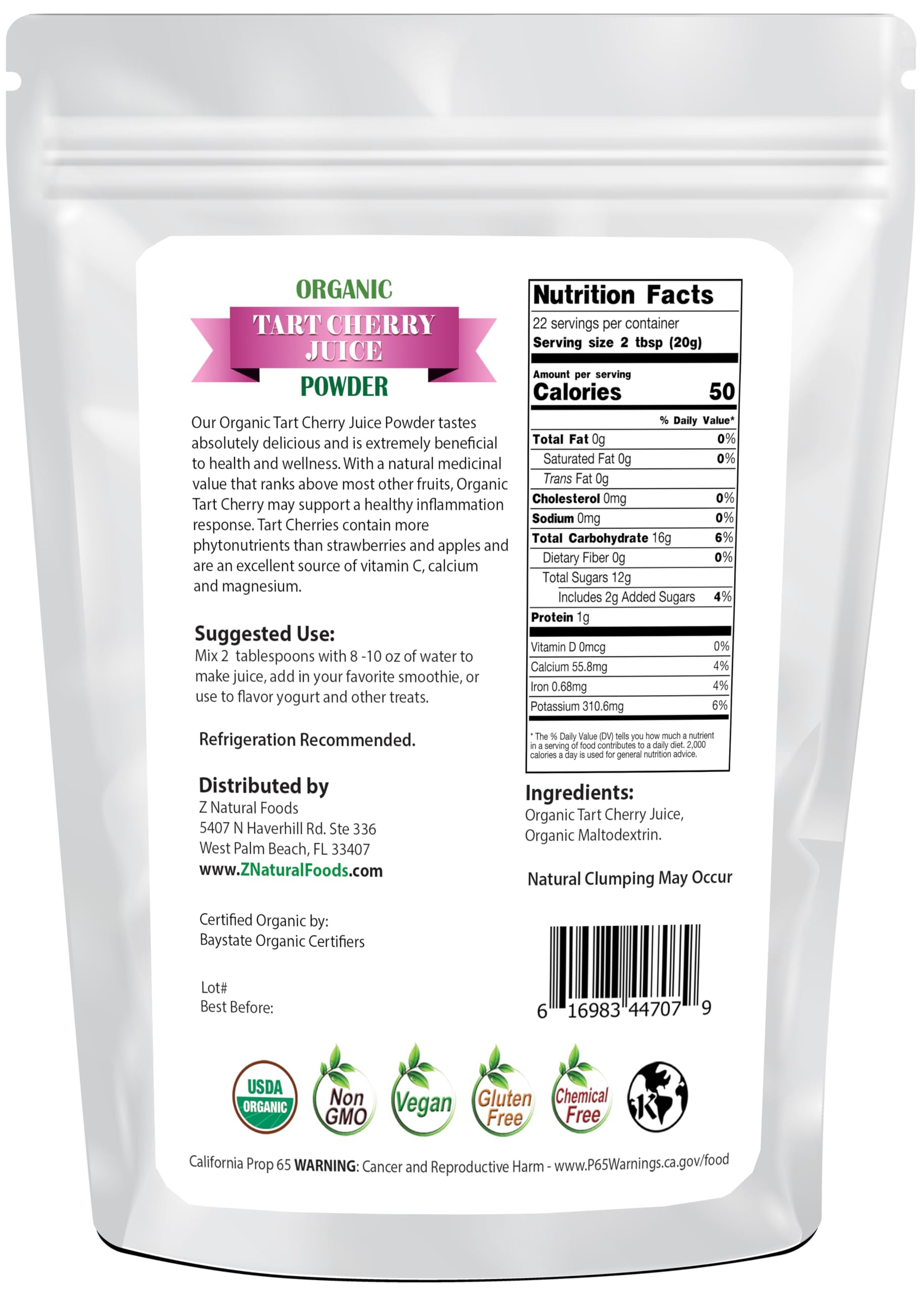 Z Natural Foods powder close-up texture highlighting fine grind and mixability