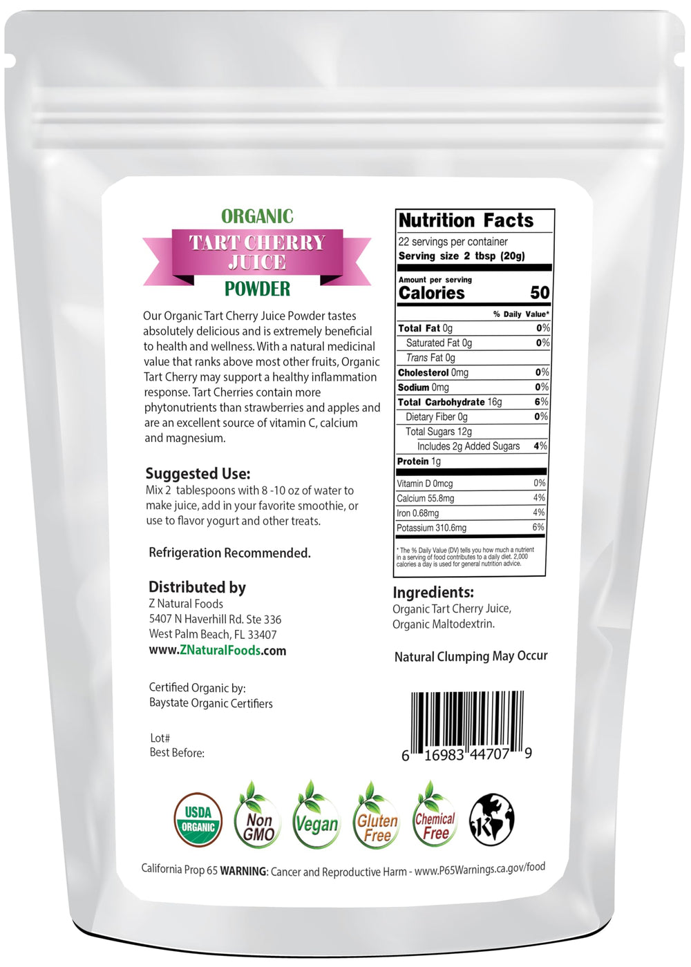 Z Natural Foods powder close-up texture highlighting fine grind and mixability