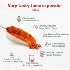 Z Natural Foods rehydrated tomato sauce demonstrating quick mixing and rich color benefit