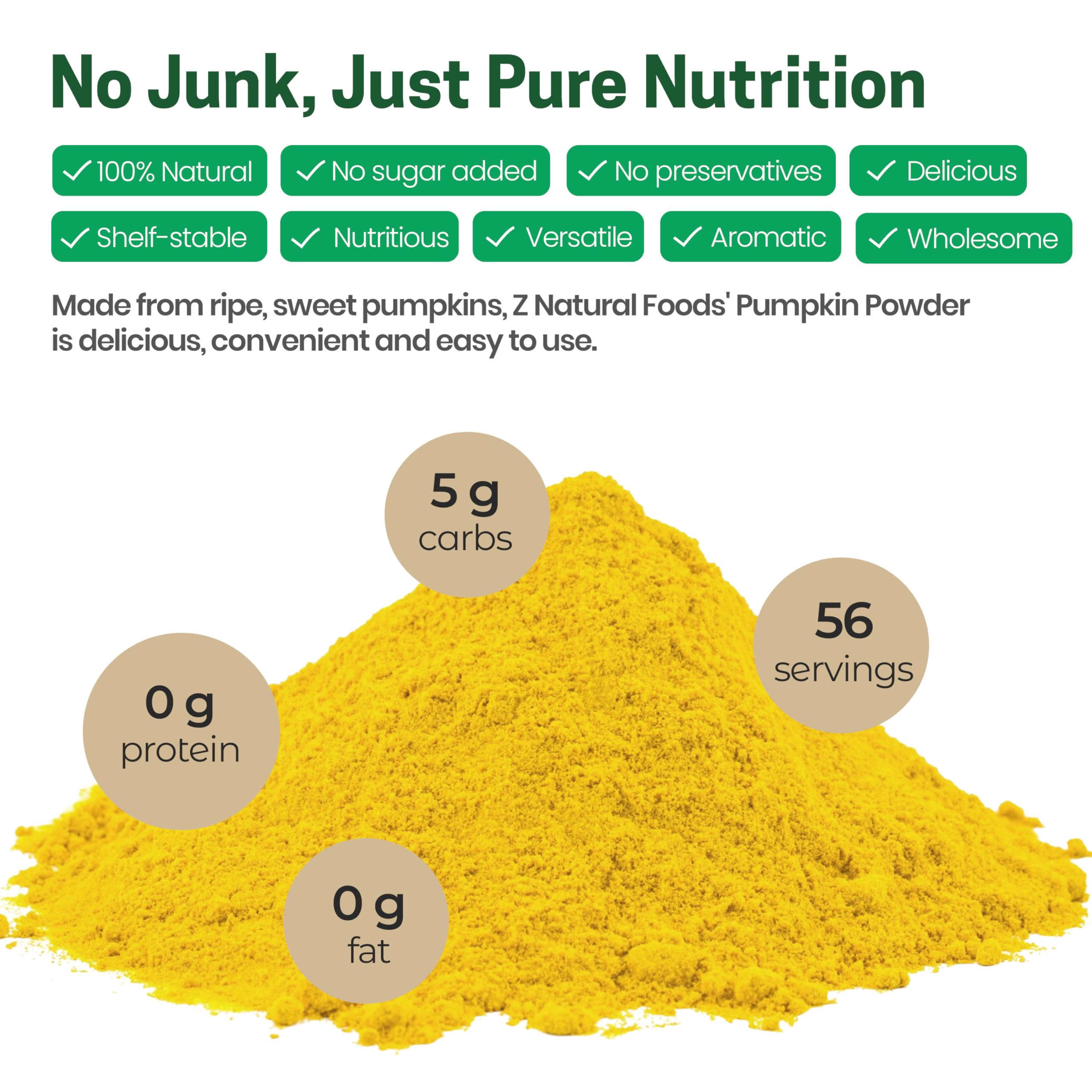 Z Natural Foods powder blended into smoothie for flavorful nutrition boost