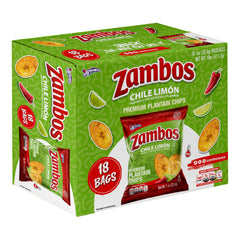 Zambos display box front showing 18-count grab-and-go convenience