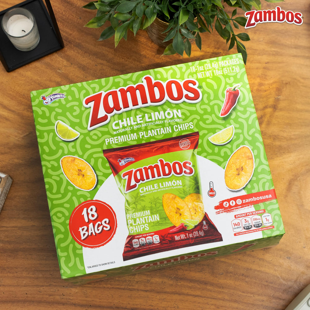 Zambos bag held in hand for scale and on-the-go snack convenience