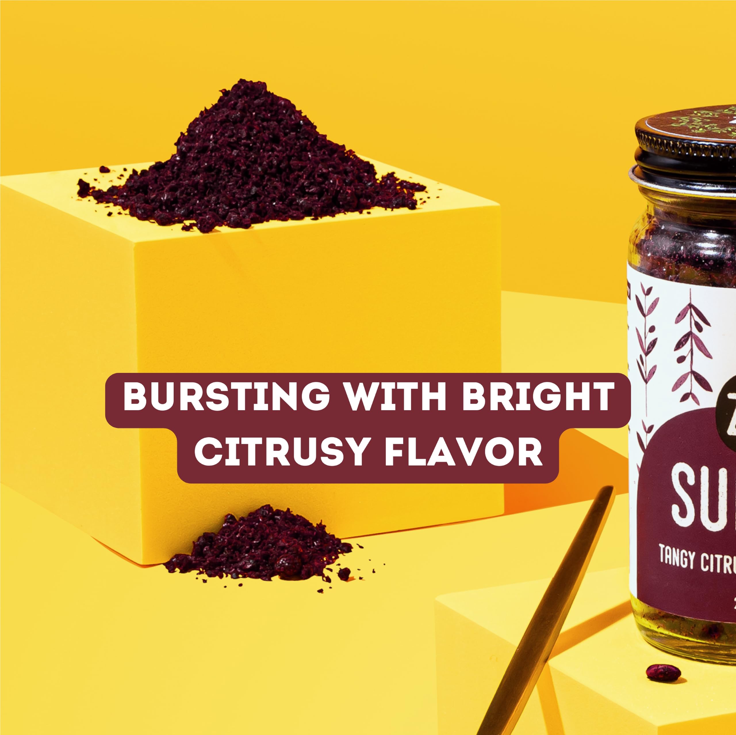 Z&Z dried sumac berries before grinding, shows origin and natural ingredient purity
