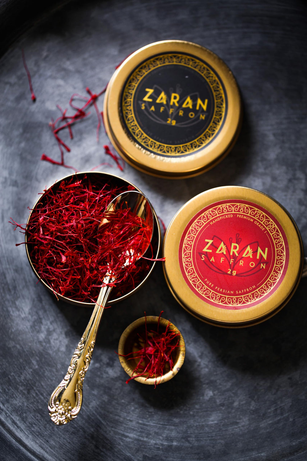 Zaran Saffron in a kitchen lifestyle scene inspiring gourmet cooking