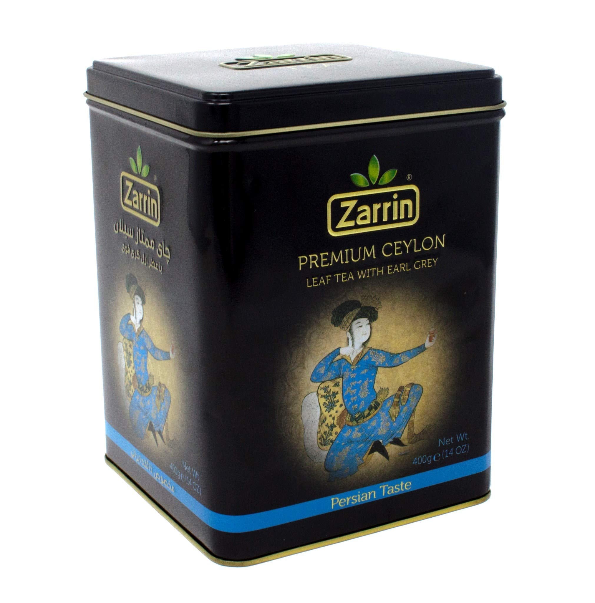 Zarrin 400g package beside measuring spoon for size and serving guidance