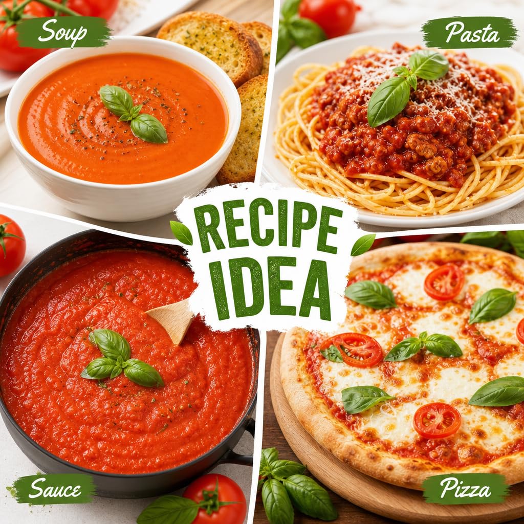 Plate of pasta topped with sauce made from Zashier tomato powder, rich color