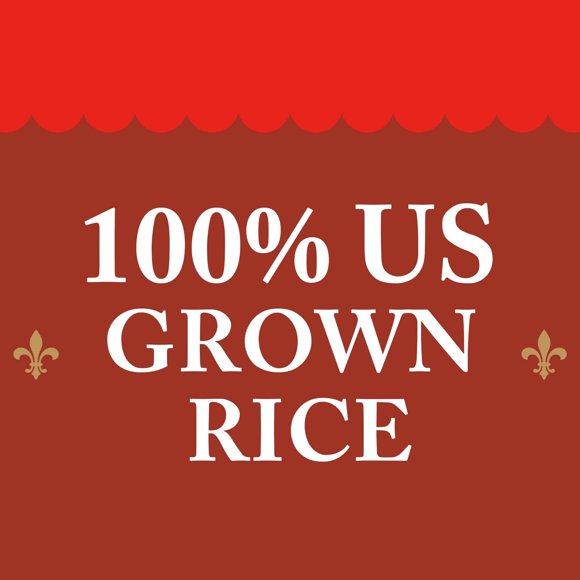 Zatarain's close-up grain texture showing long grains for non-sticky results