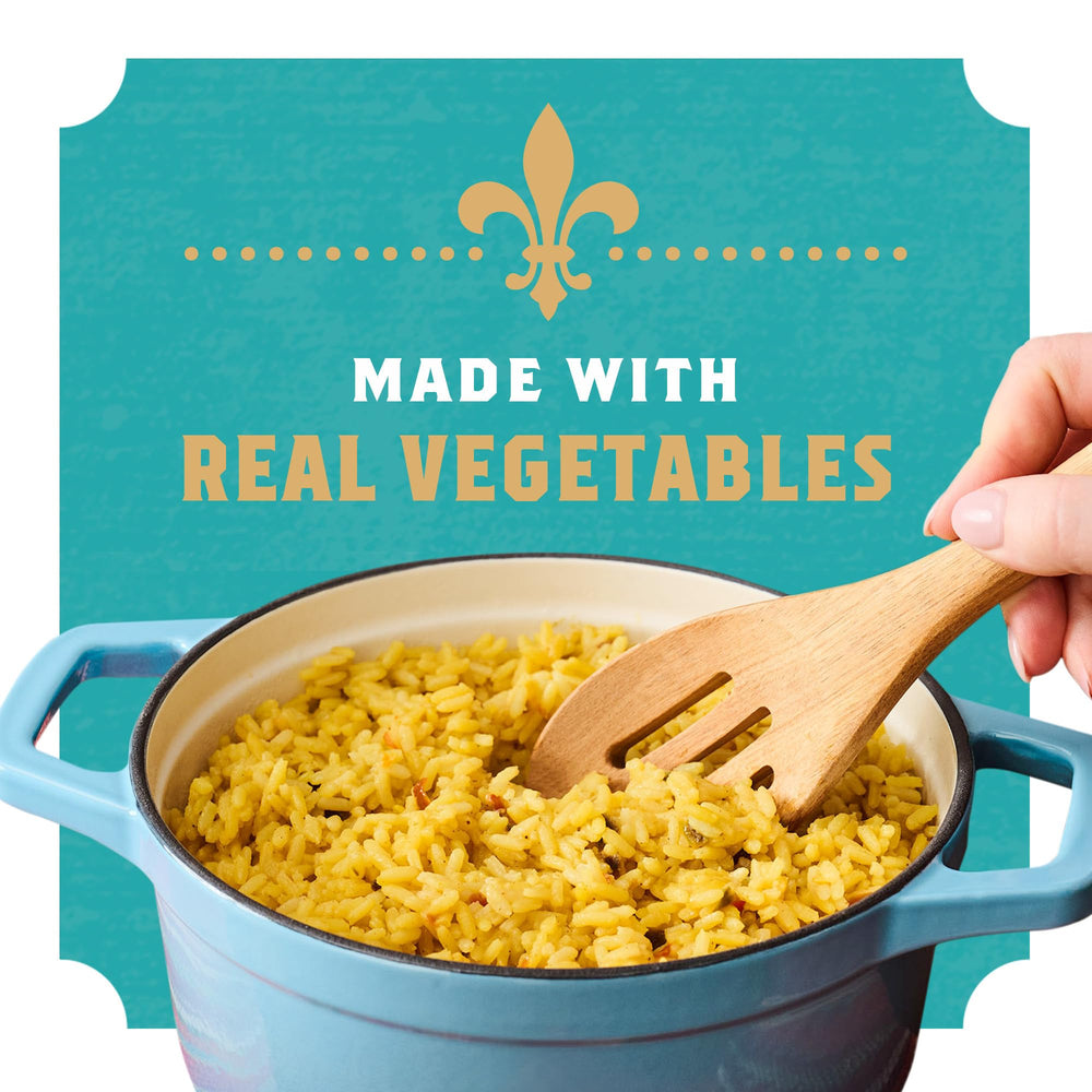 Zatarain's open box with spoon showing ready-to-cook pantry convenience