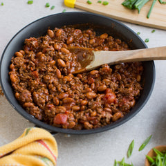 Zatarain's seasoned red beans served over rice offering hearty meal