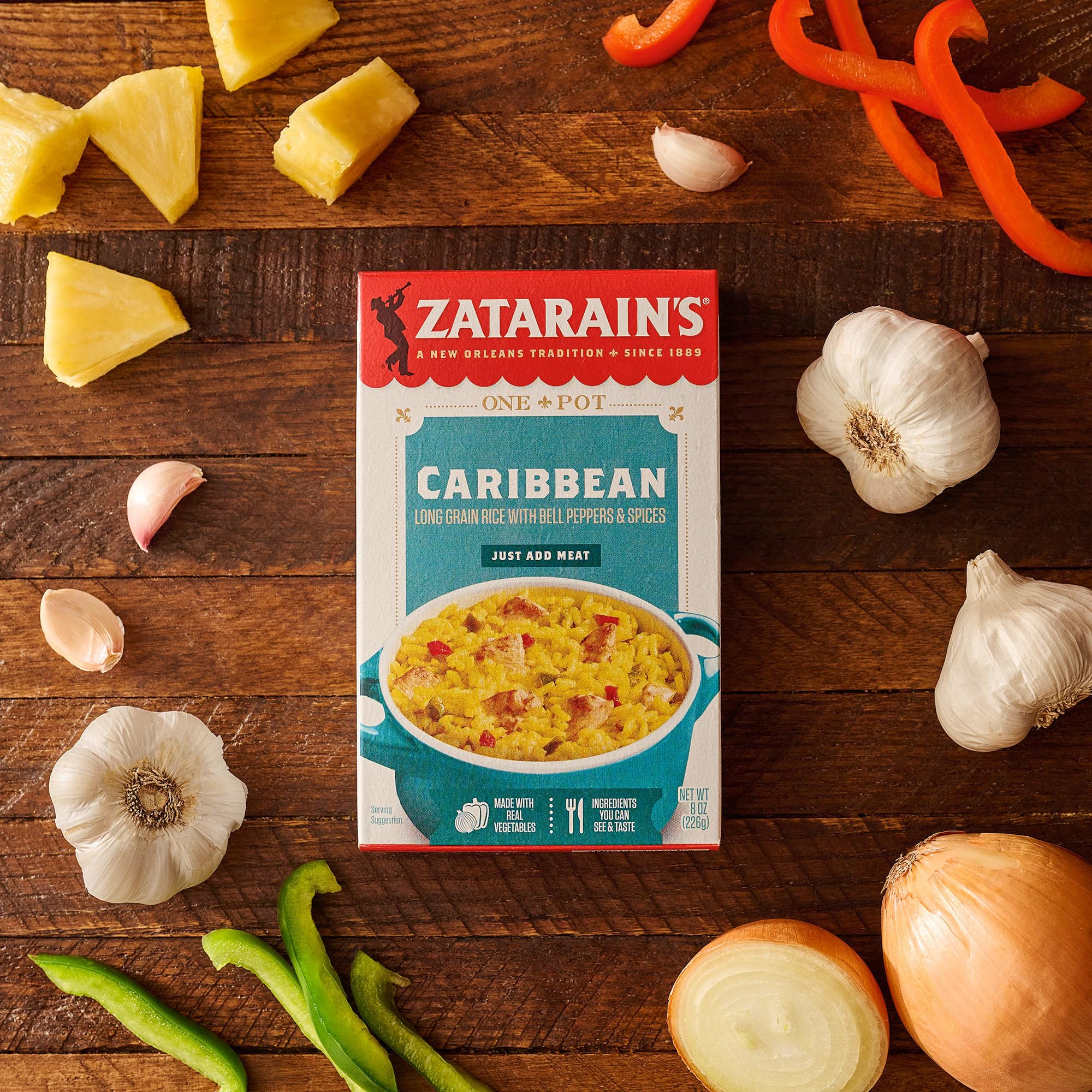 Zatarain's family dinner setting showing crowd-pleasing New Orleans flavor