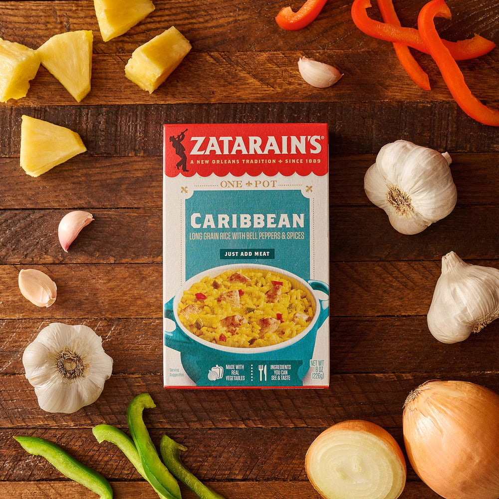 Zatarain's family dinner setting showing crowd-pleasing New Orleans flavor