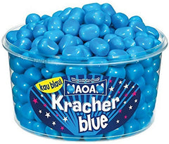 ZAYKIR Frucht Kracher tub front view showing colorful candies and resealable lid for party-ready convenience